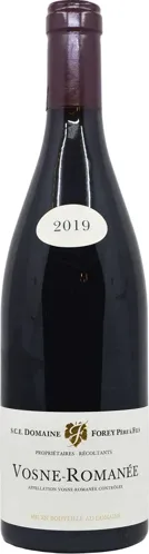 Bottle of Domaine Forey Père & Fils Vosne-Romanéewith label visible
