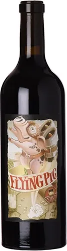 Bottle of Cayuse Vineyards Flying Pig Red Blendwith label visible