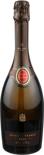 Bottle of Boizel Joyau de France Champagnewith label visible