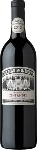 Bottle of Chateau Montelena Zinfandelwith label visible