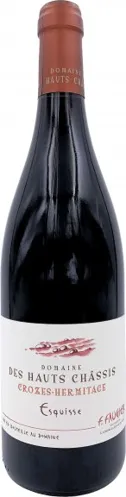 Bottle of Domaine des Hauts Châssis Esquisse Crozes Hermitagewith label visible
