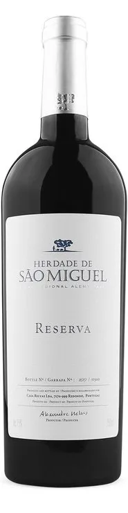 Bottle of Herdade de São Miguel Reservawith label visible