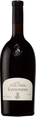 Bottle of Sansonina 'Sansonina' Merlot Rosso Veronese IGTwith label visible