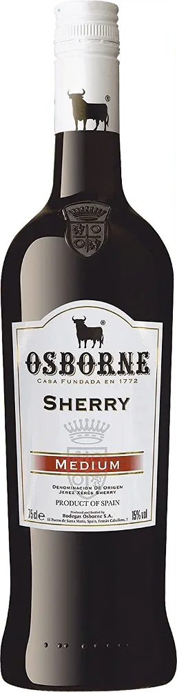 Bottle of Osborne Medium Sherry from search results
