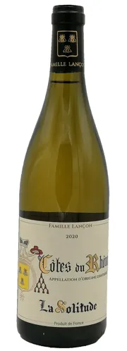 Bottle of Domaine de la Solitude - Famille Lancon Côtes du Rhône Blanc from search results