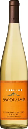 Bottle of Snoqualmie Winemaker's Select Rieslingwith label visible