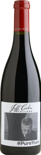 Bottle of Jeff Cohn Cellars #PureYumwith label visible