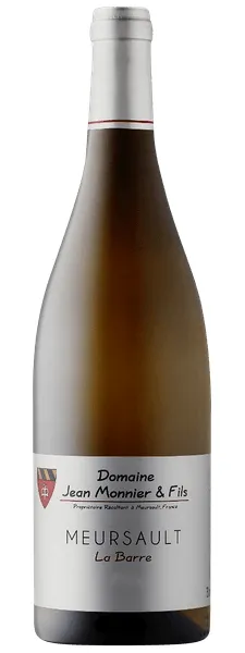 Bottle of Domaine Jean Monnier & Fils La Barre Meursaultwith label visible