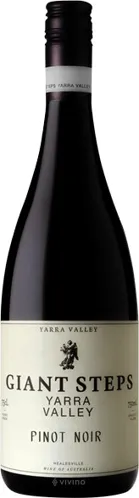 Bottle of Giant Steps Pinot Noirwith label visible