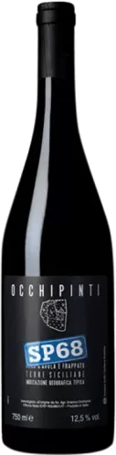 Bottle of Arianna Occhipinti SP68 Rossowith label visible