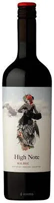 Bottle of Bodega Vista del Sur High Note Elevated Malbecwith label visible