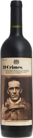 Bottle of 19 Crimes Cabernet Sauvignonwith label visible
