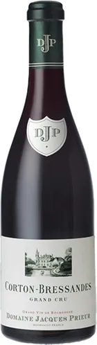 Bottle of Domaine Jacques Prieur Corton-Bressandes Grand Cruwith label visible