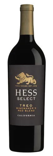 Bottle of Hess Select Treo Winemaker's Blendwith label visible