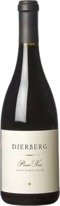 Bottle of Dierberg Pinot Noirwith label visible