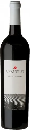 Bottle of Chappellet Cabernet Franc (Pritchard Hill)with label visible