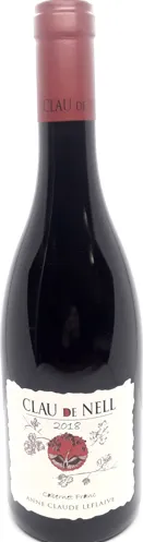 Bottle of Clau de Nell Cabernet Francwith label visible
