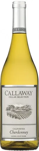 Bottle of Callaway Cellar Selection Chardonnaywith label visible