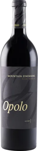 Bottle of Opolo Mountain Zinfandelwith label visible
