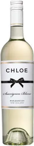 Bottle of Chloe Sauvignon Blancwith label visible