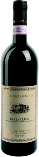 Bottle of Castello di Neive Barbarescowith label visible