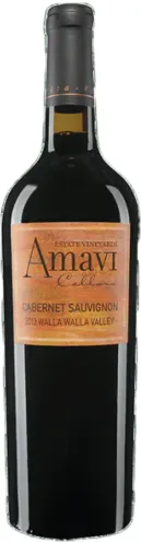 Bottle of Amavi Cabernet Sauvignonwith label visible