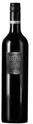 Bottle of Berton Vineyard Cabernet Sauvignon Metal Labelwith label visible