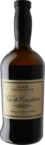 Bottle of Klein Constantia Vin de Constance (Natural Sweet)with label visible