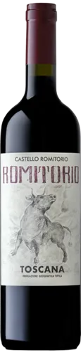 Bottle of Castello Romitorio Romitoro (Il Toro) Toscanawith label visible