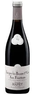 Bottle of Domaine Rapet Savigny-les-Beaune 1er Cru 'Aux Fourneaux'with label visible