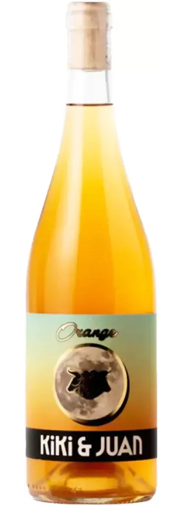 Bottle of Kiki & Juan Orangewith label visible