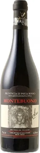 Bottle of Barbacarlo Montebuono Provincia di Pavia Rossowith label visible