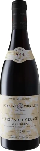 Bottle of Domaine Robert Chevillon Les Pruliers Nuits-Saint-Georges 1er Cruwith label visible