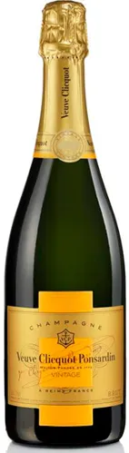 Bottle of Veuve Clicquot Vintage Brut Champagne from search results
