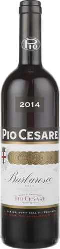 Bottle of Pio Cesare Barbarescowith label visible