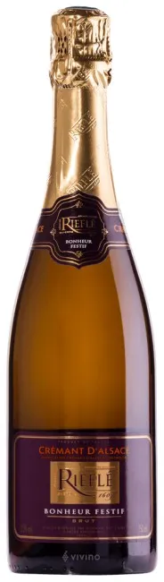 Bottle of Riefle Crémant d'Alsace Brut (Bonheur Festif) from search results