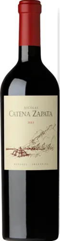 Bottle of Catena Zapata Nicolás Catena Zapatawith label visible