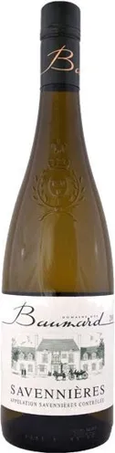 Bottle of Domaine des Baumard Savennièreswith label visible