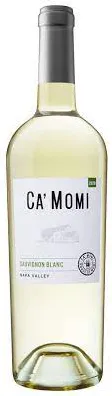 Bottle of Ca' Momi Sauvignon Blancwith label visible
