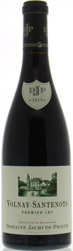 Bottle of Domaine Jacques Prieur Volnay-Santenots 1er Cruwith label visible