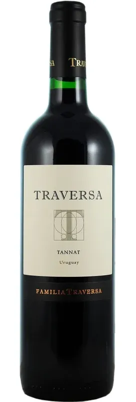 Bottle of Familia Traversa Traversa Tannatwith label visible