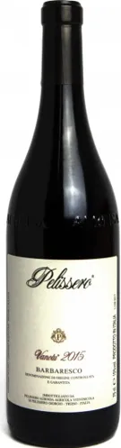 Bottle of Pelissero Barbaresco Vanotuwith label visible