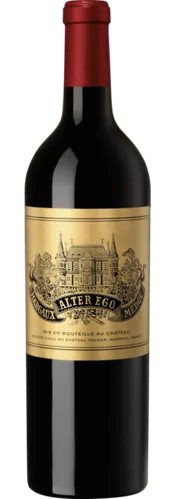 Bottle of Chateau Palmer Alter Ego de Château Palmerwith label visible