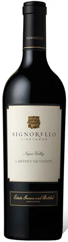 Bottle of Signorello Estate Cabernet Sauvignonwith label visible
