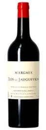 Bottle of Clos du Jaugueyron Margauxwith label visible