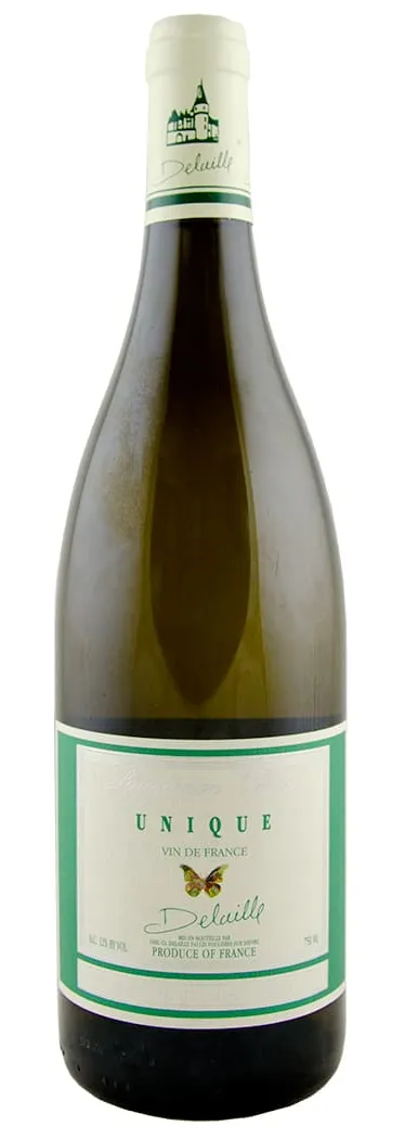 Bottle of Domaine du Salvard Unique Sauvignon Blancwith label visible
