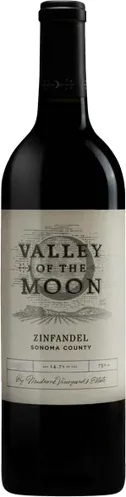 Bottle of Valley of the Moon Zinfandelwith label visible