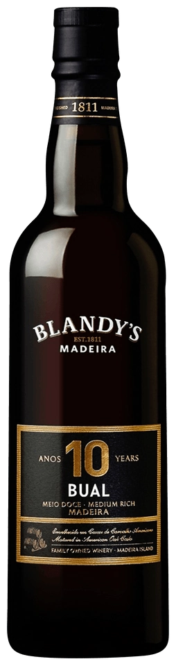Blandy's 10 Year Old Bual Madeira (Medium Rich)