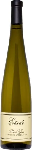 Bottle of Etude Pinot Griswith label visible