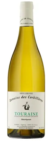 Bottle of Corbillières Touraine Sauvignon Blancwith label visible